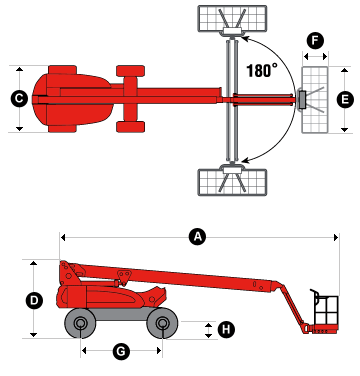 JLG E 600 J - Croquis